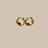 Soleil 18k Gold Huggie Hoop Earrings