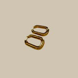 Mika 18k Gold U Shape Huggie Hoop Earrings