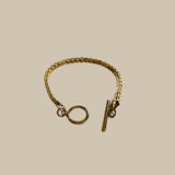 Capri 18k Gold Vintage Weave Buckle Bracelet