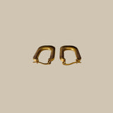 Nova 18k Gold Retro Geo Style Earrings