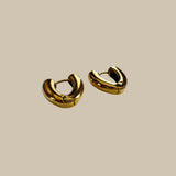 Korey 18k Gold Heart Shape Huggie Earrings