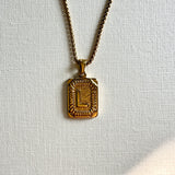 Piper 18k Gold Initial Pendant Necklace