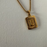 Piper 18k Gold Initial Pendant Necklace