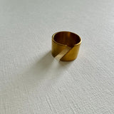 Marley 18k Gold Matte Ring