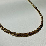 Capri 18k Gold Vintage Weave Necklace