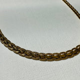 Capri 18k Gold Vintage Weave Necklace