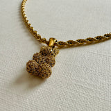 Kai 18k Gold Bear Pendant Chain Necklace