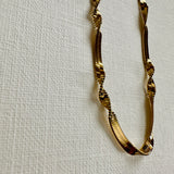 Charlie 18K Gold Twist Chain Necklace