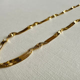 Charlie 18K Gold Twist Chain Necklace