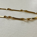 Charlie 18K Gold Twist Chain Necklace