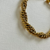 Nina 18k Gold Twist Chain Bracelet