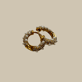 Ava 18k Gold Pearl Hoop Earrings - Selu Jewelry & Co